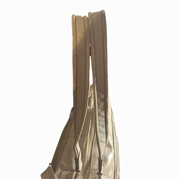 Coach Poppy Metallic Gold Champagne Large Leather Tote Bag - Picture 8 of 13